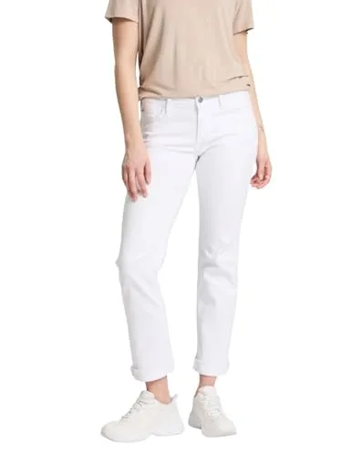 Cross Jeans Damen Jeans Rose - Regular Fit - Weiss - White W27-W38 Stretch, Größe:31W / 36L, Farbe:White 081