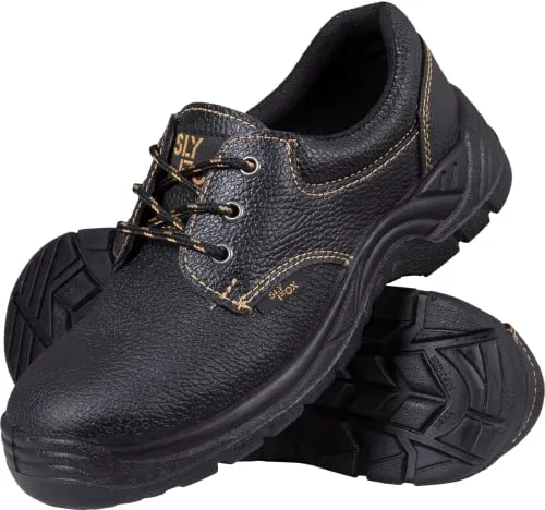 Ogrifox OX-SLX-P-SB Arbeitsschuhe Herren, Damen | Basisschuhe | Sicherheitsschuhe | Safety Shoes | ISO EN20345 | Schwarz-Gold | Größe 36