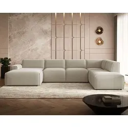 GrainGold Ecksofa U-Form Rechts Belluno