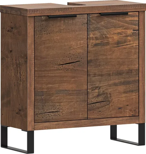 massivum Waschbeckenunterschrank Sydney aus Pinienholz - Eleganter Badschrank aus massivem Pinienholz, mit 2 Türen für optimalen Stauraum. Ideal für ein stilvolles Badezimmer, bereits montiert geliefert.
