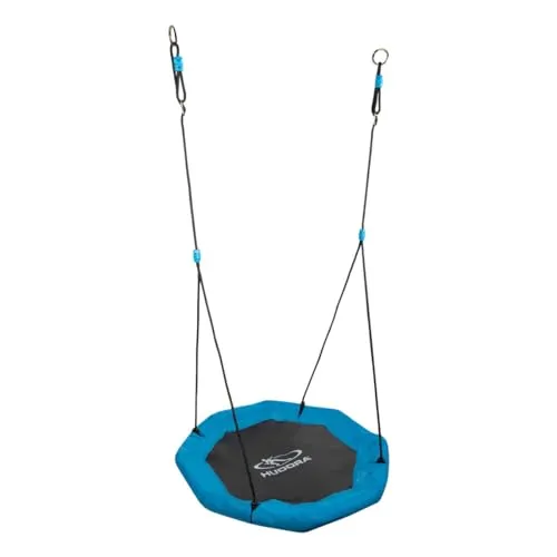 Hudora Nest Swing Octagon 90 - Schaukeln - Ergonomische, eckige Nestschaukel für optimalen Komfort, leicht montierbar ohne Werkzeug und aus robustem Material.