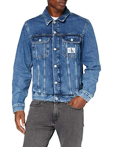 Calvin Klein Jeans Herren 90s Denim Jacket - Funktionsjacken, stylische 90er Denim-Jacke für Männer, ideal für lässige Outfits und besonderen Komfort.