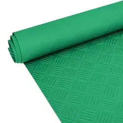 Gummimatte Premium Bodenmatte Bodenbelag TPE Riffelblech grün Breite 100 cm Länge 50 cm