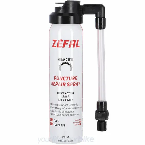 ZEFAL PANNEN PUMPSPRAY REIFEN DICHTMITTEL TUBELESS FAHRRAD REPARATUR SCHLAUCHLOS
