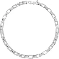 Fashionbox Kette Messing rhodiniert