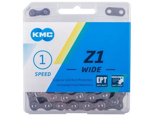 KMC Fahrradkette Fahrradkette Z1 X EPT 1 2 x 1 8 112 Gl Anti Rost silber EK