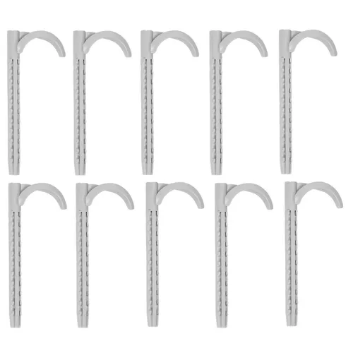 tecuro Rohrhaken - Dübelhaken 8 x 110 mm, einfach (10 Stück)