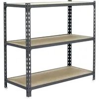 PROREGAL Schwerlastregal Small Muli 100x110x30 cm - Robustes Steckregal mit bis zu 200 kg Traglast pro Fachboden, ideal für Werkstatt und Lager. Höhenverstellbare Fachböden und optionale Rollen für Mobilität.