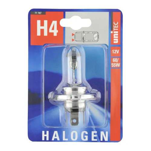 Produktbild Unitec Halogenlampe H4 12 Volt / 60/55 Watt 1 Stück