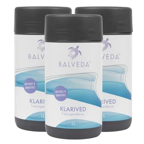 BALVEDA KLARIVED Trübungsentferner 3X 1 L, Klar-Effekt für Pools & Whirlpools