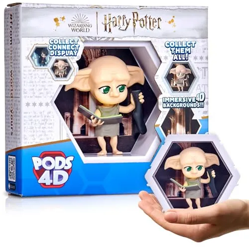 PODS 4D Harry Potter Dobby | Einzigartige zusammensteckbare Wackelfigur zum Sammeln, die aus ihrer Welt in Ihre platzt, Wand- oder Regaldisplay | Harry Potter Spielzeug und Geschenke | Serie 1 Nr. 421
