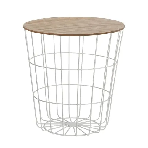 Spetebo Design Beistelltisch in weiß von Spetebo