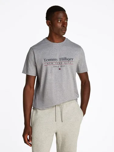 Herren T-Shirt HILFIGER CENTER STACK TEE Regular Fit S - Shirts & Tops, klassisches T-Shirt mit Rundhalsausschnitt und Logo-Detail für zeitlosen Stil und modernen Komfort.