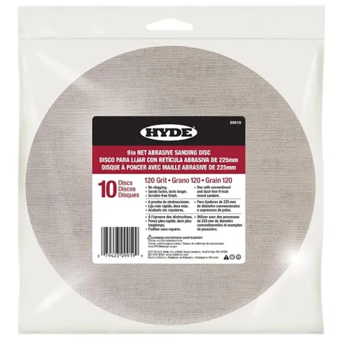 Produktbild Hyde Netz Wandschleifscheiben 22,9 cm, Körnung 120, 10er-Pack