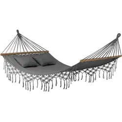 Outtec Hängematte Grau, 2-Sitzer für Garten & Outdoor in grau von Outtec