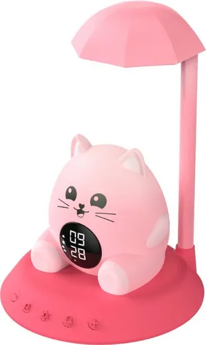 BigBen Kinderwecker Kids Wecker mit Nachtlicht Cat SL - Sanfte Morgen für Ihr Kind - Wecker mit Nachtlicht und 6 beruhigenden Melodien, ideal für Kinder. Hilft beim Aufwachen und Einschlafen mit einstellbarem Licht und Timern.