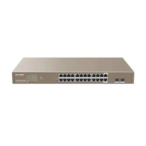 Tenda G3326P-24-410W Switch - 24-Port PoE Netzwerk-Switch mit hoher Leistung, ideal für moderne IT-Infrastrukturen und energieeffiziente Anwendungen.