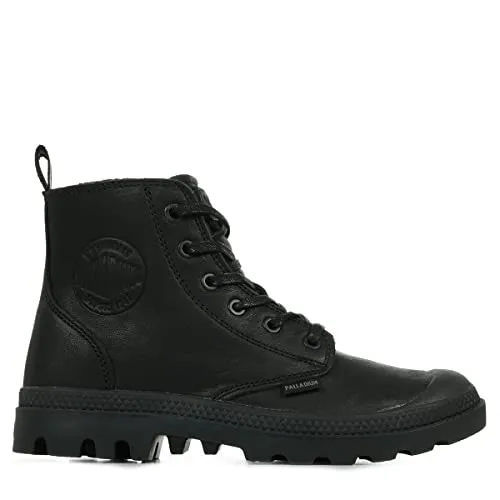 Palladium PAMPA ZIP LEATHER Sneaker Boots Unisex Schwarz 45 EU - Herren-Stiefel aus hochwertigem geöltem Leder mit EVA-Fersenverstärkung, ideal für Komfort und Langlebigkeit.