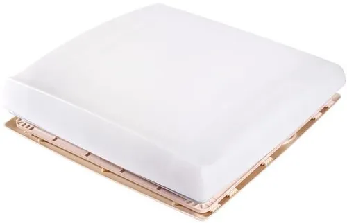 THULE Dachhaube weiß lichtdurchlässig - Dachfenster für Reisemobile und Wohnwagen, einfache Montage ohne Bohren, mit Fliegen- und Verdunkelungsrollo für optimale Belüftung und Lichtdurchlässigkeit.