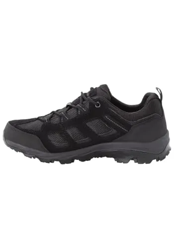 Jack Wolfskin Herren Vojo 3 Texapore Low M - Wasserdichte Wanderschuhe in Schwarz, Größe 40 EU - Wanderschuhe für Tagestouren, wasserdicht und atmungsaktiv, mit gut dämpfender Sohle für maximalen Komfort und griffigem Profil.