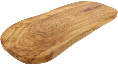 Hofmeister Schneidebrett aus Olivenholz 40 x 20 cm - Schneidebrett aus hochwertigem Olivenholz, pflegeleicht und einzigartig in Maserung - ideal zum Schneiden und Servieren von Speisen.