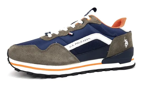 U.S. Polo Assn. Sneaker Schnürschuh Blau 43 EU - Stylischer Sneaker in Blau, Größe 43 EU. Mit atmungsaktivem Mesh-Obermaterial und komfortabler Gummisohle ideal für den Alltag.