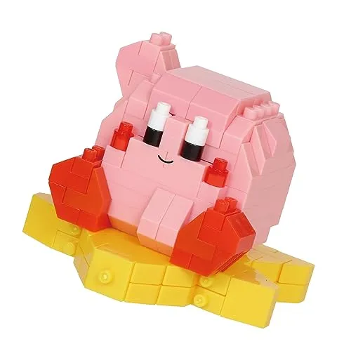 nanoblock BANDAI Nintendo - Kirby - Mini-Bausteinfigur, Pixelart - 220 Teile - NBK141