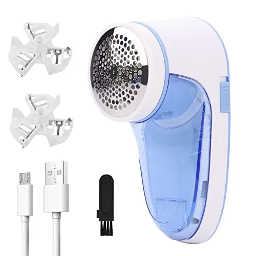 Tragbarer Fusselrasierer KEWUZY - Fusselrasierer mit rotierenden Edelstahlklingen und Sicherheitsdesign, ideal für die schnelle Entfernung von Fussel und Flusen von verschiedenen Textilien.