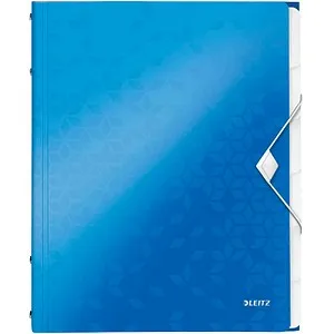 LEITZ Ordnungsmappe WOW 4633 6 Fächer blau, 1 St.