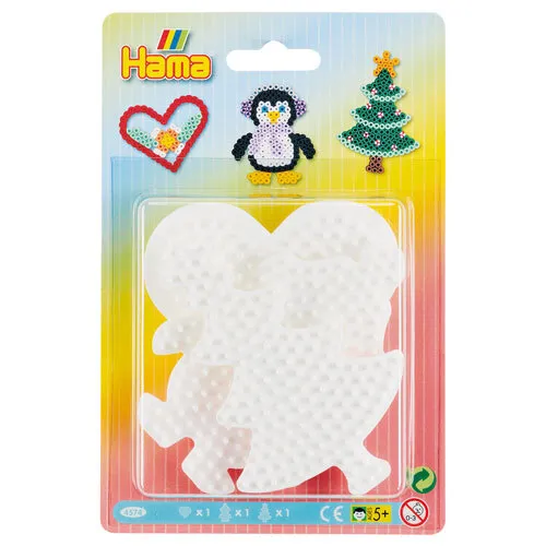 Hama Stiftplatten, weiss, Figuren, 3 Stk. von Hama