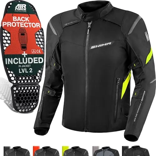 SHIMA Rush 2.0 Motorradjacke 4XL - Wasserdichte Motorradjacke mit 3-lagiger NextDryTM-Membran und herausnehmbarem wärmendem Futter, ideal für alle Wetterbedingungen.