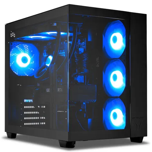 ERAZER High-End Gaming PC Tank X15 – AMD Ryzen 7 7800X3D, Nvidia Geforce RTX 5070 - Gaming-PC mit 32 GB RAM und 2000 GB SSD, ideal für flüssiges Gaming und kreative Anwendungen. Ausgestattet mit neuester Technologie für maximale Leistung.