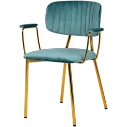 Stuhl Dagmar 200 2er-Set Mint in gold von Kayoom