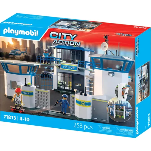 Playmobil Polizei-Kommandozentrale (71873) - Playmobil Set für spannende Polizeieinsätze, inklusive vielen Zubehörteilen und Figuren für kreatives Spielvergnügen.