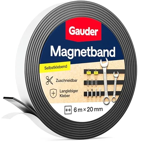 Produktbild GAUDER Magnetband selbstklebend mit 3M-Kleber