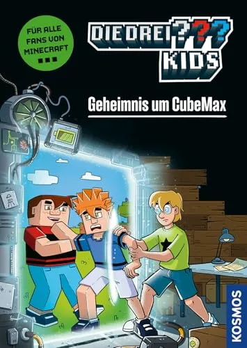 Die drei ??? Kids, Geheimnis um CubeMax - Abenteuer für Kinder, spannender Comicroman für Minecraft-Fans ab 8 Jahren – leicht lesbar mit vielen bunten Comicseiten.