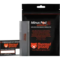 Thermal Grizzly Minus Pad Extreme 2 – Hochleistungs-Thermopad 120x20x0,5 mm (2 Stück) - Fortschrittliches Wärmeleitpad für maximale Effizienz. Ideal für GPU, SSD, RAM und Konsolen. Flexible Konsistenz und hohe Wärmeleitfähigkeit sichern optimale Kühlung.