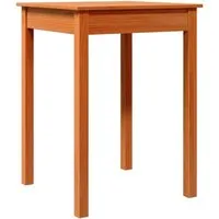 vidaXL Esstisch Wachsbraun 55x55x75 cm aus massivem Kiefernholz - Esszimmertisch aus stabiler Kiefer, ideal für minimalistischen Stil und vielseitig einsetzbar als Esstisch oder Thekentisch.