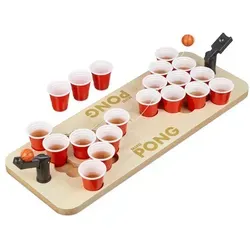Mini Beer Pong Saufspiel - Party Trinkspiel mit 25 Bechern - Spaßiges Partyspiel für Erwachsene, ideal für jede Feier. Das kompakte Design und die 25 Becher sorgen für unvergessliche Trinkspiele!