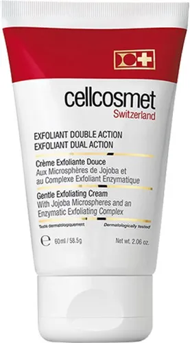 Cellcosmet Exfoliant Dual Action 60 ml - Gesichtspeeling mit mechanischer und enzymatischer Wirkung, befreit die Poren von Unreinheiten und verleiht der Haut neue Frische und Strahlkraft.
