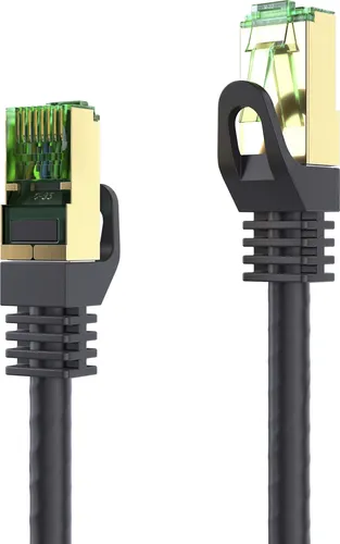 LAN Kabel 15m Cat.7 Rohkabel Patchkabel CAT.7 (S/FTP) Netzwerkkabel Ethernet Cat5 RJ45 Stecker (1x)