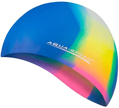 Aqua Speed Badekappe Batik-Schwimmkappe – Bequeme Silikonhaube für Pool & Wettkampf (Robust & elastisch – ideal für Wettkampf & Freizeitsport), Für alle Schwimmarten – ideal für Training & Wassersport