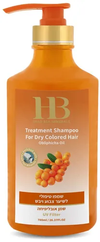 H.B. Dead Sea Minerals Haarshampoo Health&Beauty Behandlungsshampoo Obliphicha (Sanddorn), 780 ml