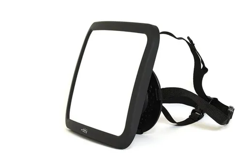 Wumbi Babyspiegel Rücksitzspiegel Autospiegel Baby Erstausstattung Autositzspiegel, Vergrößerung des Spiegelbildes, Große konvexe Spiegelfläche