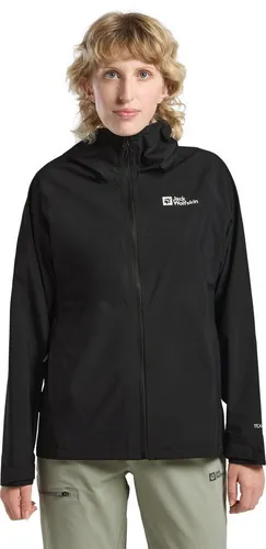 Jack Wolfskin PRELIGHT 2.5L LT JKT W schwarz XS - Leichte Outdoorjacke mit regulierbarer Kapuze, wind- und wasserabweisend. Ideal für aktive Tage im Freien. Pflegeleicht und maschinenwaschbar.
