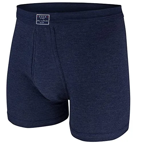 ESGE Herren Boxershorts Jeans Feinripp 1er Pack (as3, alpha, m, regular, regular, Blau)
