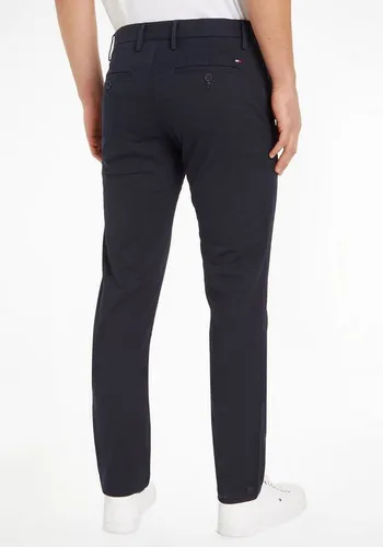 Tommy Hilfiger Herren Hose Core Bleecker 1985 Pima Cotton Chino, Blau (Desert Sky) - Wanderhose aus 50% Bio-Baumwolle, lässiges Design und optimaler Schnitt für höchsten Tragekomfort, ideal für Büro und Alltag.