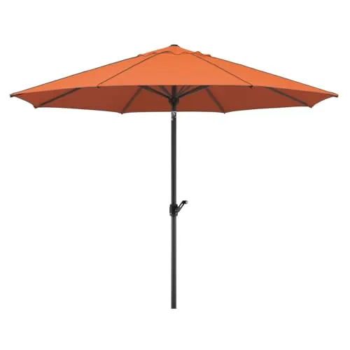 Schneider Sonnenschirm Adria, terracotta, 300 cm rund - Sonnenschirm mit hochwertiger 100% Polyesterbespannung, UV-Schutz 50+, wasserabstoßend und verrottungsfest. Ideal für Garten und Terrasse.