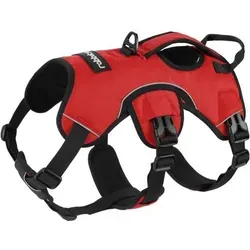 Hundegeschirr Ausbruchsicher AntiZug Brustgeschirr M (1er Pack) Rot