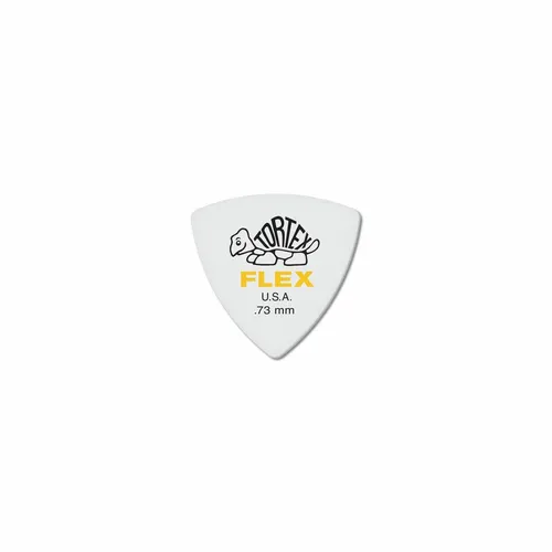 DUNLOP Tortex Flex Triangle Picks, Refill Pack, 72 pcs., white, 0.73 mm